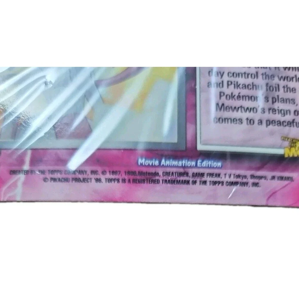 Topps Movie Animation Ed.Mewtwo Strikes Back Super Psychic Pokemon Card SEALED